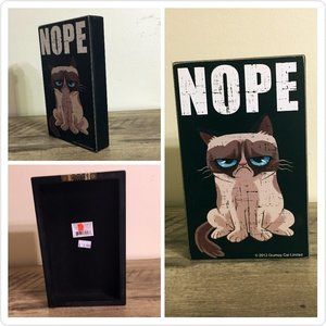 Grumpy Cat “Nope” Wood Block